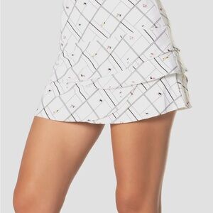 COPY - Lucky in Love Black and White Ruffled Pickleball Tennis Skirt